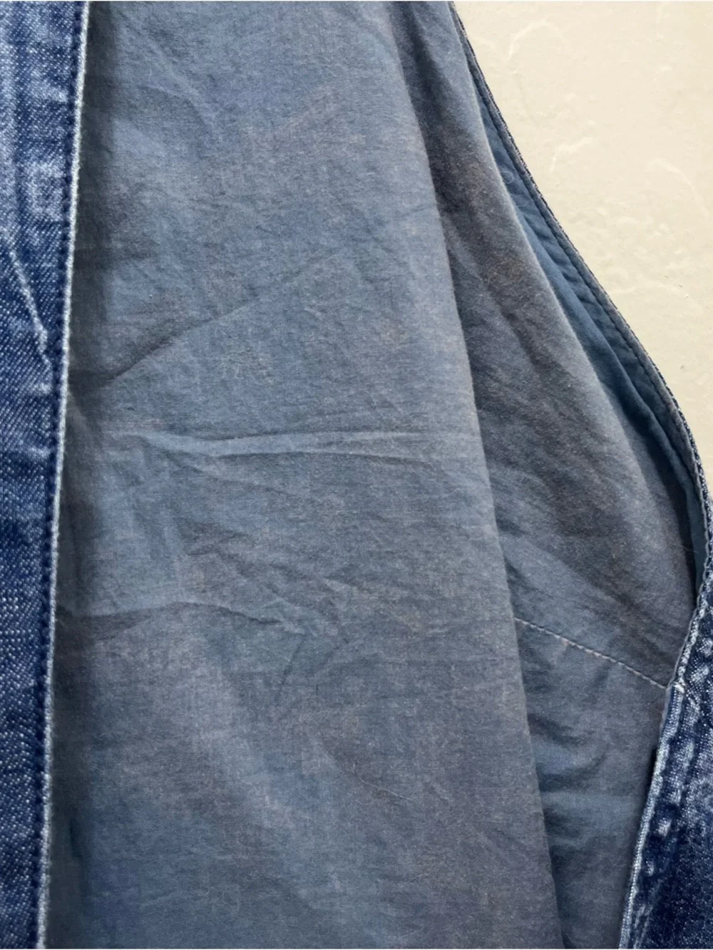 Free People Rising Sun Mini Denim Halter Dress Sz XL - Picture 8 of 12